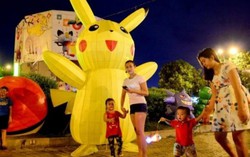 Phố lồng đèn Pokemon thu hút trẻ nhỏ dịp Trung thu