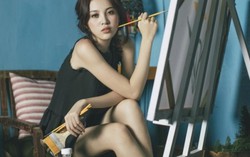 Siêu mẫu My Lê quyến rũ với hình tượng người họa sỹ