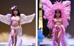 Bé gái Trung Quốc trình diễn nội y nhái Victoria's Secret bị phản đối
