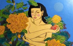 Hơn 30 bức tranh đấu giá từ thiện ‘Tiếp sức đến trường’ 