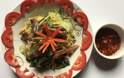 Lạ miệng với món gỏi sầu đâu khô cá lóc