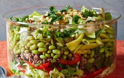 Salad Thái 7 tầng đã miệng, đã mắt