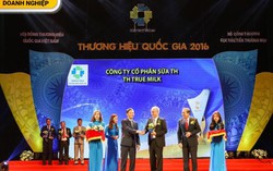 TH true MILK nhận biểu trưng Thương hiệu Quốc gia năm 2016