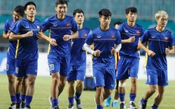 Cận cảnh buổi tập kín của Olympic Việt Nam trước trận gặp Olympic Hàn Quốc
