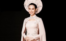 Phạm Lan Anh chọn áo dài tranh tài tại Hoa hậu Du lịch Thế giới 2019
