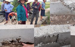 Hưng Nguyên - Nghệ An: Dân yêu cầu nhà thầu tạm ngừng vì thi công quá ẩu