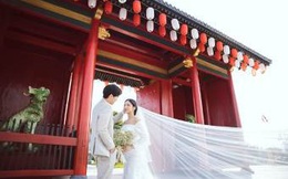 Ngất ngây bộ ảnh cưới đẹp như mơ tại vườn Nhật Bản Vinhomes Smart City