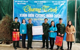 Phụ nữ Hà Giang trao áo ấm, nấu bánh chưng tặng quân nhân, hộ nghèo và học sinh