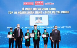 VINARE nhận giải thưởng Top 10 ngành Ngân hàng - Dịch vụ tài chính - Thương hiệu mạnh Việt Nam 