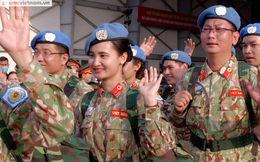 Xúc động lễ xuất quân của các nữ chiến sĩ gìn giữ hòa bình 