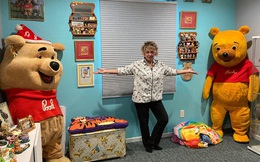 Người phụ nữ lập kỷ lục Guinness thế giới về số lượng quà lưu niệm gấu Pooh 