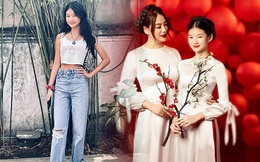 Con gái Trương Ngọc Ánh duyên dáng với áo dài