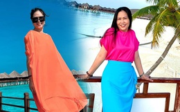 Mẹ Ninh Dương Lan Ngọc U60 vẫn phối đồ rực rỡ như thể thanh niên