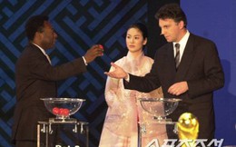 Song Hye Kyo gặp huyền thoại bóng đá Pele ở World Cup 2002