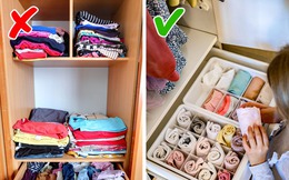 6 ý tưởng sắp xếp tủ quần áo ngăn nắp, gọn gàng 