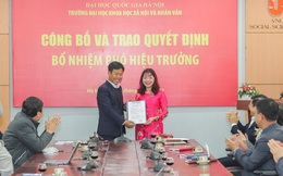 Bà Đặng Thị Thu Hương được bổ nhiệm làm Phó Hiệu trưởng Đại học KHXH&NV Hà Nội