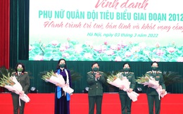 Vinh danh 378 “bông hoa thép” của phụ nữ quân đội 
