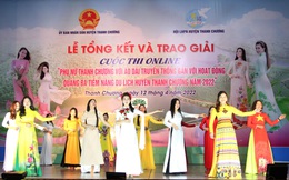Phụ nữ Thanh Chương quảng bá du lịch qua tà áo dài truyền thống