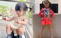 Con gái Đông Nhi xỏ cao gót của bà ngoại trổ tài catwalk, cái kết làm dân tình phì cười