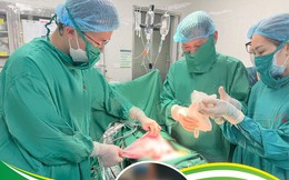 Khối u buồng trứng nặng hơn 8kg