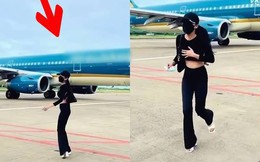 Cấm bay 6 tháng với nữ hành khách nhún nhảy quay video trên đường băng