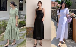 4 mẫu váy liền cứ mặc là dáng thon thả