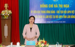 Chủ tịch Hội LHPN Việt Nam thăm và làm việc với Hội LHPN tỉnh Lâm Đồng
