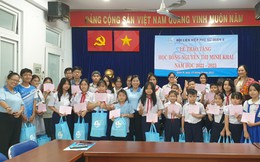 Trao học bổng Nguyễn Thị Minh Khai cho con của hội viên, phụ nữ có hoàn cảnh khó khăn, học giỏi