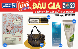 11h30 ngày 13/10: Livestream đấu giá 5 sản phẩm gây quỹ Mottainai 2023