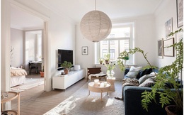 Căn hộ màu trắng rộng 72m2 với lối trang trí sống động