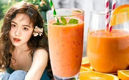 Muốn da trắng dáng xinh, thử ngay 3 công thức sinh tố màu cam tuyệt ngon 
