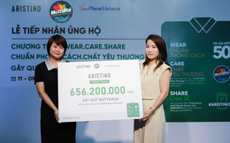 Aristino trao tặng hơn 656 triệu đồng gây quỹ Mottainai của Báo Phụ nữ Việt Nam 