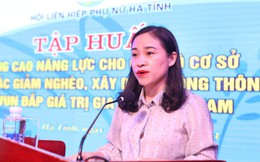 Hà Tĩnh: Tập huấn chính sách giảm nghèo, vun đắp giá trị gia đình Việt Nam cho cán bộ Hội 