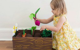 Tạo hình củ, quả làm vườn cây sắc màu cho bé