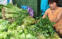 Chợ Sài Gòn, giá rau xanh tăng gấp đôi