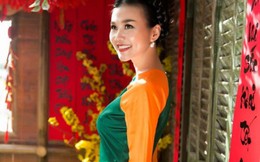 Mỹ nhân Việt xúng xính áo dài đón Tết