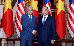 Thủ tướng Nguyễn Xuân Phúc đón và hội đàm với Thủ tướng Malaysia Mahathir Mohamad