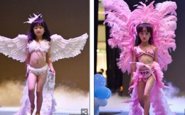Bé gái Trung Quốc trình diễn nội y nhái Victoria's Secret bị phản đối 
