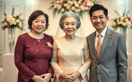 Mẹ chồng U70 muốn mặc váy cưới