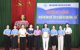 Hội LHPN Thái Nguyên ra mắt mô hình "Dịch vụ chăm sóc cộng đồng - 3 An"