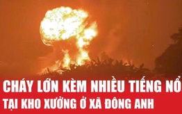 Hà Nội: Cháy lớn tại kho xưởng ở xã Đông Anh