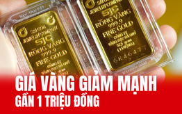 Giá vàng ngày 25/6: Giảm gần 1 triệu đồng
