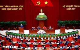 Thông cáo báo chí về ngày làm việc thứ hai Hội nghị Trung ương 3 khóa XIV