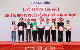 Lai Châu: Bàn giao nhà ở tái định cư cho 24 hộ dân bị mất nhà do lũ quét tại xã Mường Than