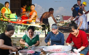 Hậu phương "thép" nơi tâm lũ