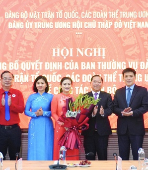 Bà Đỗ Thị Thu Thảo được điều động giữ chức Bí thư Đảng ủy Trung ương Hội Chữ thập đỏ Việt Nam