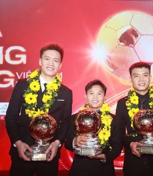 Nguyễn Thị Bích Thùy và Nguyễn Hoàng Đức đoạt giải Quả bóng Vàng Việt Nam 2025