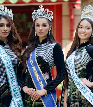 3 Hoa hậu ngoại quốc duyên dáng trong tà áo dài Việt