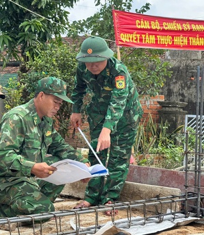 Bộ đội Biên phòng kịp thời khắc phục hậu quả thiên tai, cán đích sớm "Chiến dịch Quang Trung"