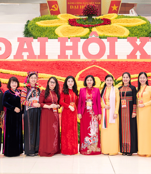 Hình ảnh các đại biểu tại phiên khai mạc Đại hội Đảng toàn quốc lần thứ XIV